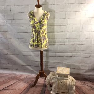 Akemi Kin Yellow Ruched Tank Top